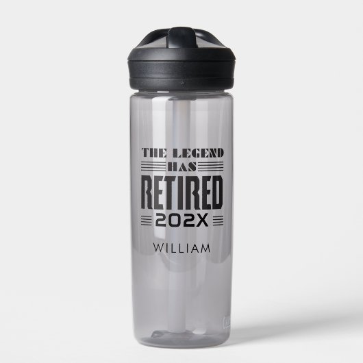 Custom Retirement Swag for Coworker Waterfles (Voorkant)