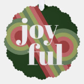 Custom Retro Abstract Waves Art Patroon Ornament Kaart (Voorkant)