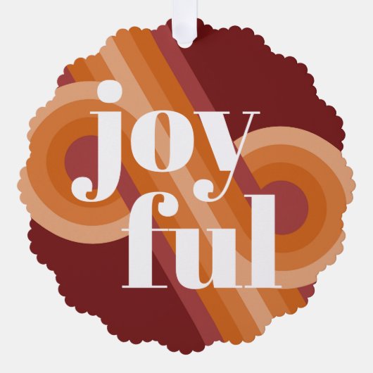 Custom Retro Abstract Waves Art Patroon Ornament Kaart (Voorkant)