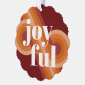 Custom Retro Abstract Waves Art Patroon Ornament Kaart (Links)