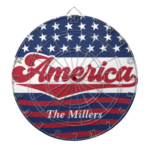 Custom Retro Amerika Vlag 4 juli Dartbord
