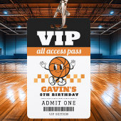 Custom Retro Basketbal Verjaardagsfeest Voorkeur M Badge