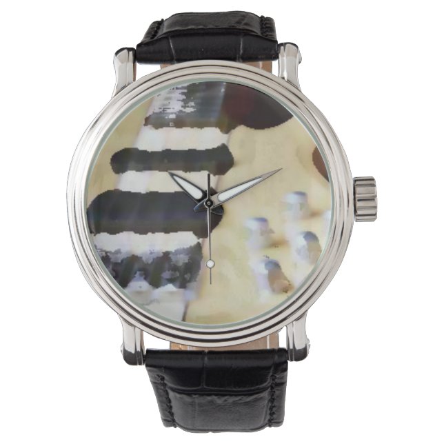 Custom retro bass horloge (Voorkant)