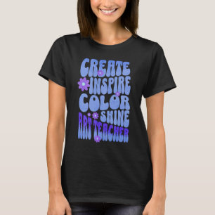 Custom Retro Beste Kunstleraar Ooit Inspirerend T-shirt
