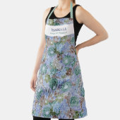 Custom Retro Blue Protea en Daisy Schort (Insitu)