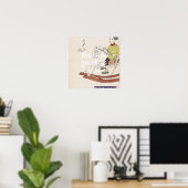CUSTOM Retro Boy on Rocking Horse Art Print  (Thuiskantoor)