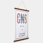 Custom Retro CNS Klinische Verpleegkundige Special Hangend Wandkleed (Gebogen)