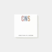Custom Retro CNS Klinische Verpleegkundige Special Post-it® Notes (Voorkant)