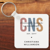 Custom Retro CNS Klinische Verpleegkundige Special Sleutelhanger (Voorkant)