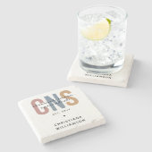 Custom Retro CNS Klinische Verpleegkundige Special Stenen Onderzetter (Zijkant)