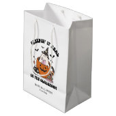 Custom Retro Creepin’ It Real in the Classroom Medium Cadeauzakje (Achterkant Gekanteld)