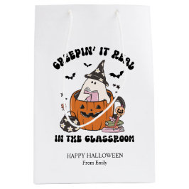 Custom Retro Creepin’ It Real in the Classroom Medium Cadeauzakje