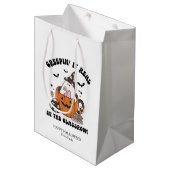 Custom Retro Creepin’ It Real in the Classroom Medium Cadeauzakje (Voorkant Gekanteld)