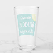 Custom Retro Delicious Drank Glas Gift (Achterkant)