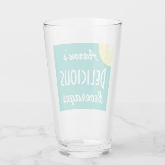 Custom Retro Delicious Drank Glas Gift (Achterkant)