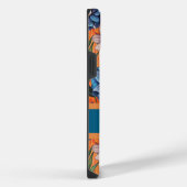 Custom Retro Floral Pattern iPhone Hoesje (Rechterkant)