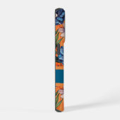 Custom Retro Floral Pattern iPhone Hoesje (Rechterkant)