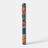 Custom Retro Floral Pattern iPhone Hoesje (Linkerkant)