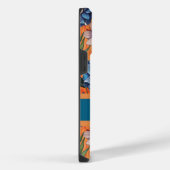 Custom Retro Floral Pattern iPhone Hoesje (Rechterkant)