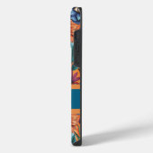 Custom Retro Floral Pattern iPhone Hoesje (Linkerkant)