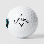 Custom Retro Golfer Logo Graphic Personalized Golfballen (Logo)