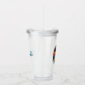 Custom Retro Hawaii Tropical Vacation Family Trip Acryl Drinkbeker (Rechts)