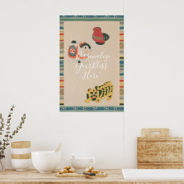 CUSTOM Retro Kawaii Japanese Folk Toy Art Print 