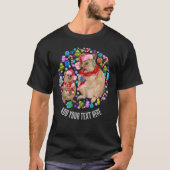 Custom Retro Kerstquokka T-shirt (Voorkant)