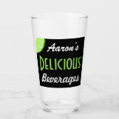 Custom Retro Limoen Delicious Drank Glas Gift (Voorkant)