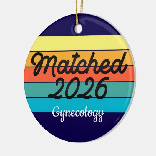 Custom Retro Match Day 2025 Medical Residency  Keramisch Ornament (Links)