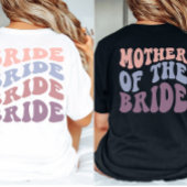 Custom Retro Moeder van de bruid bruiloft T-shirt