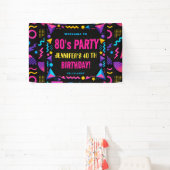 Custom Retro Neon 80’s Birthday Adult Spandoek (Insitu)