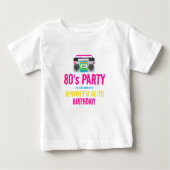 Custom Retro Neon 80's Verjaardagsfeest (Voorkant)