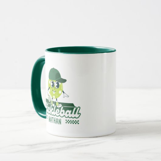 Custom Retro Pickleball Mode  Mok (Voorkant links)