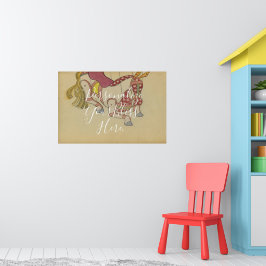 CUSTOM Retro Pop Puppet Horse Art Print 