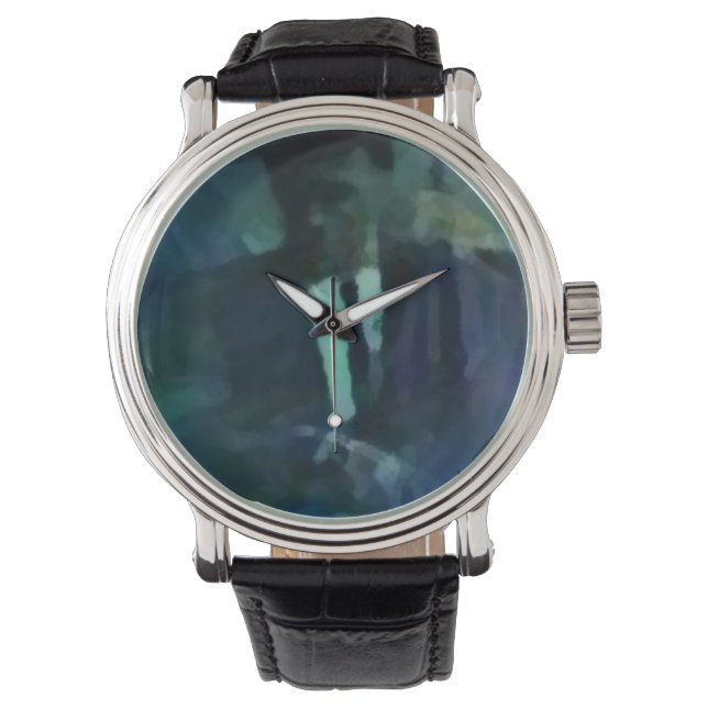Custom retro portrait horloge (Voorkant)