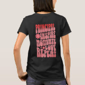 Custom Retro Principal Inspire Motivate Love Name T-shirt (Achterkant)