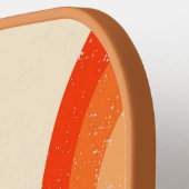 Custom Retro Rainbow Stripes Pickleball Paddle (Links Detail)