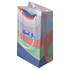 Custom Retro Rainbow Swirl Bedankt Klein Cadeauzakje