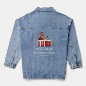 Custom Retro School Teacher's Denim Jacket (Achterkant)