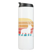 Custom Retro Styled Boston Sky Hondenliefhebber Thermosbeker (Geroteerd rechts)