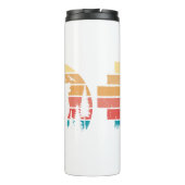 Custom Retro Styled Golden Recovery Hondenliefhebb Thermosbeker (Achterkant)