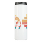 Custom Retro Styled Labrador Retriever Hondenliefh Thermosbeker (Achterkant)