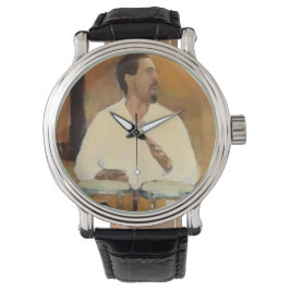 Custom retro tambor horloge