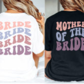 Custom Retro Zuster van de bruid bruiloft T-shirt