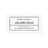 Custom Return Address Label (Voorkant)
