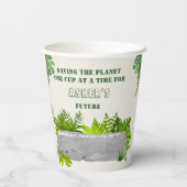Custom Reusable Sustainable Wild Safari Animals  Papieren Bekers (Achterkant)