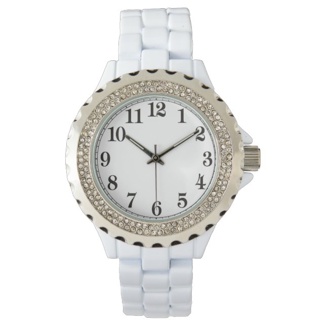 Custom Rhinestone Horloge voor Vrouwen (Voorkant)