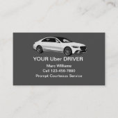 Custom Ride Haling Uber Driver Visitekaartje (Voorkant)