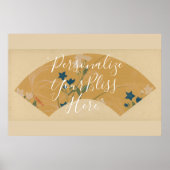 CUSTOM Rinpa School Autumn Fan Pattern Art Poster (Voorkant)